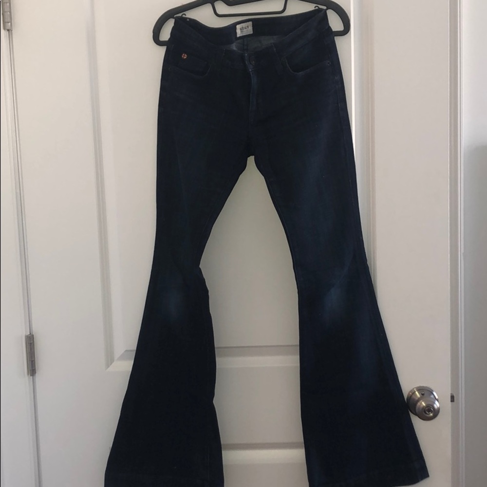 Hudson wide legged jeans